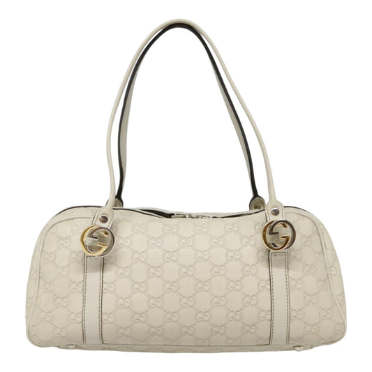 Gucci Vintage, White, Leather, handbag