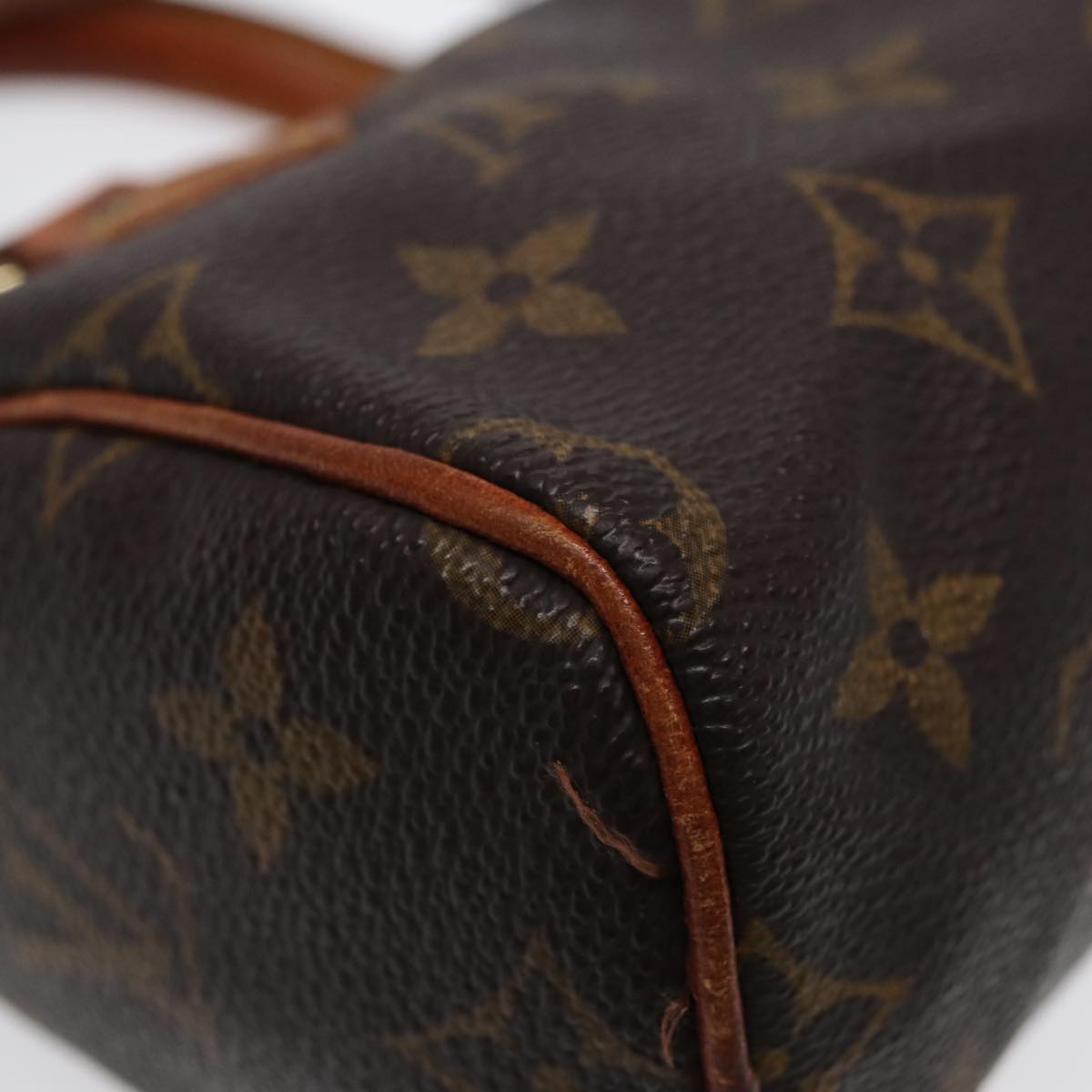 Louis Vuitton Mini speedy, Brown, Canvas, handbag