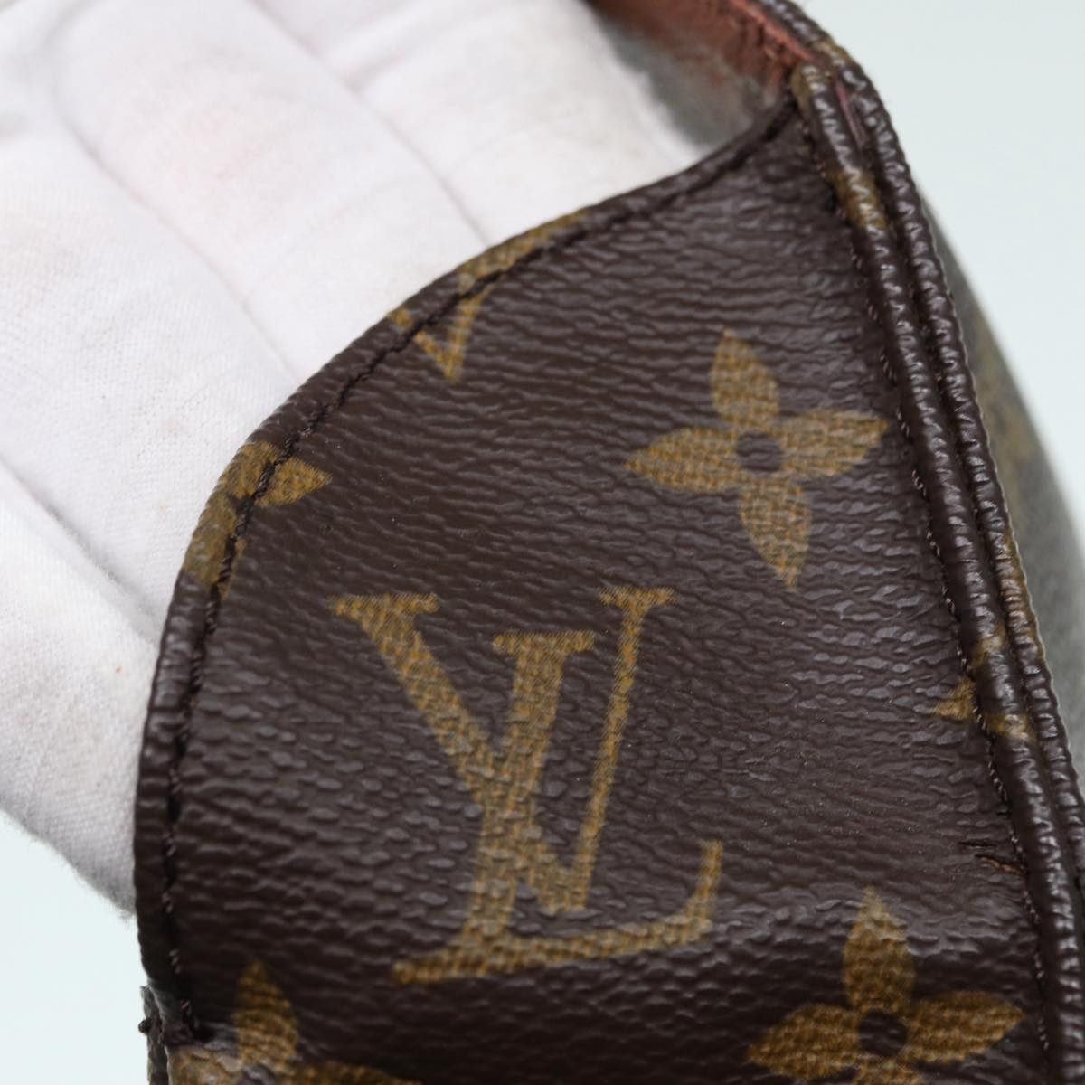 Louis Vuitton Cartouchiere, Brown, Canvas, shoulder