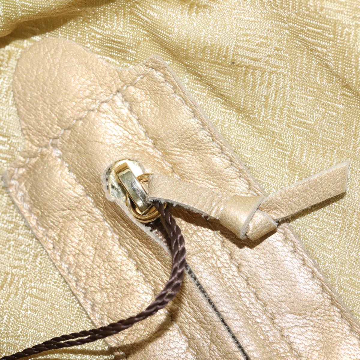 Bottega Veneta Intrecciato, Gold, Leather, handbag