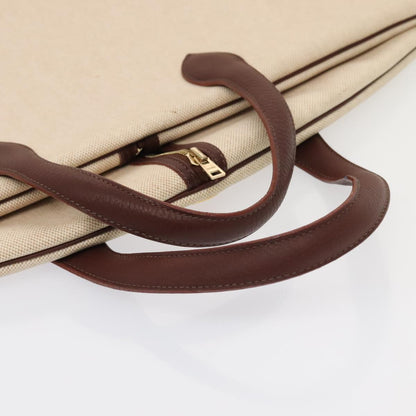 Hermès Victoria, Beige, Canvas, travel