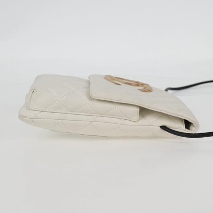 Chanel Cambon line, White, Leather, shoulder