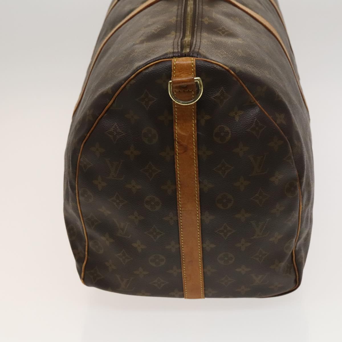 Louis Vuitton Keepall Bandoulière 60, Brown, Canvas, travel