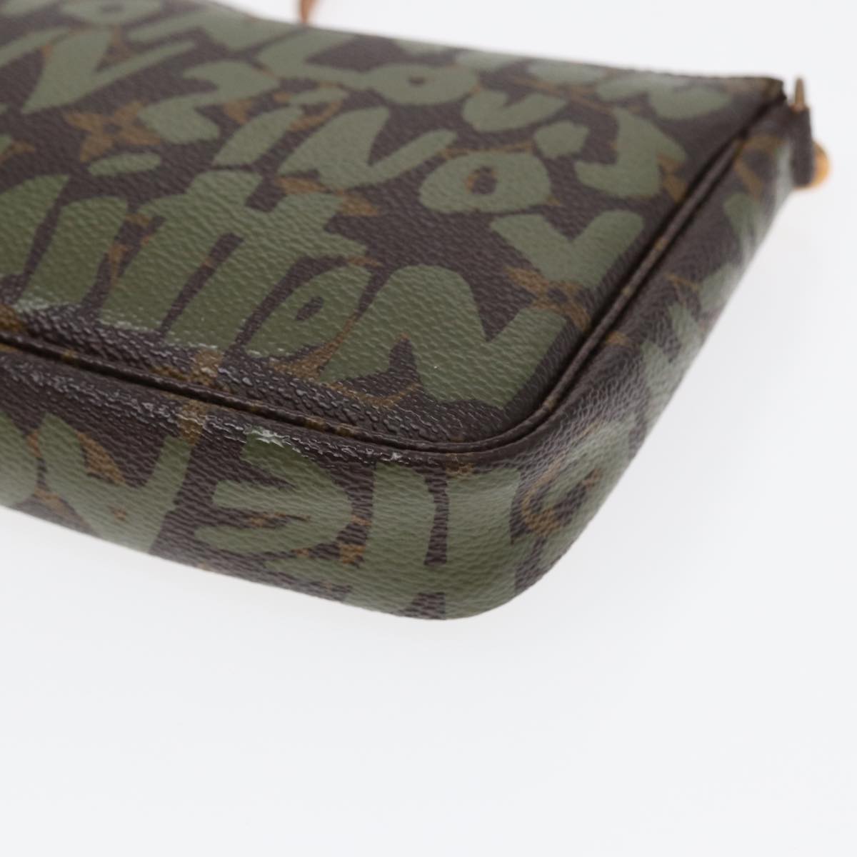 Louis Vuitton Pochette Accessoire, Brown, Canvas, clutch