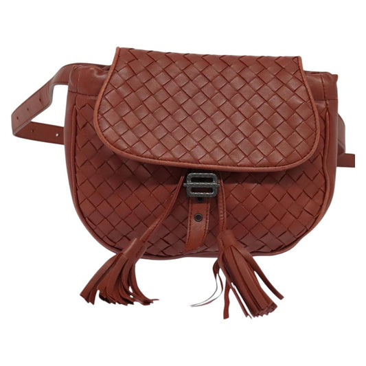 Bottega Veneta Intrecciato, Brown, Leather, shoulder