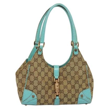 Gucci Jackie, Beige, Canvas, shoulder