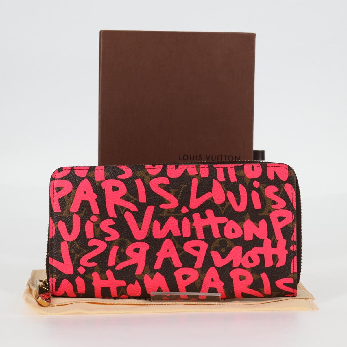 Louis Vuitton Portefeuille zippy, Pink, Canvas, wallet