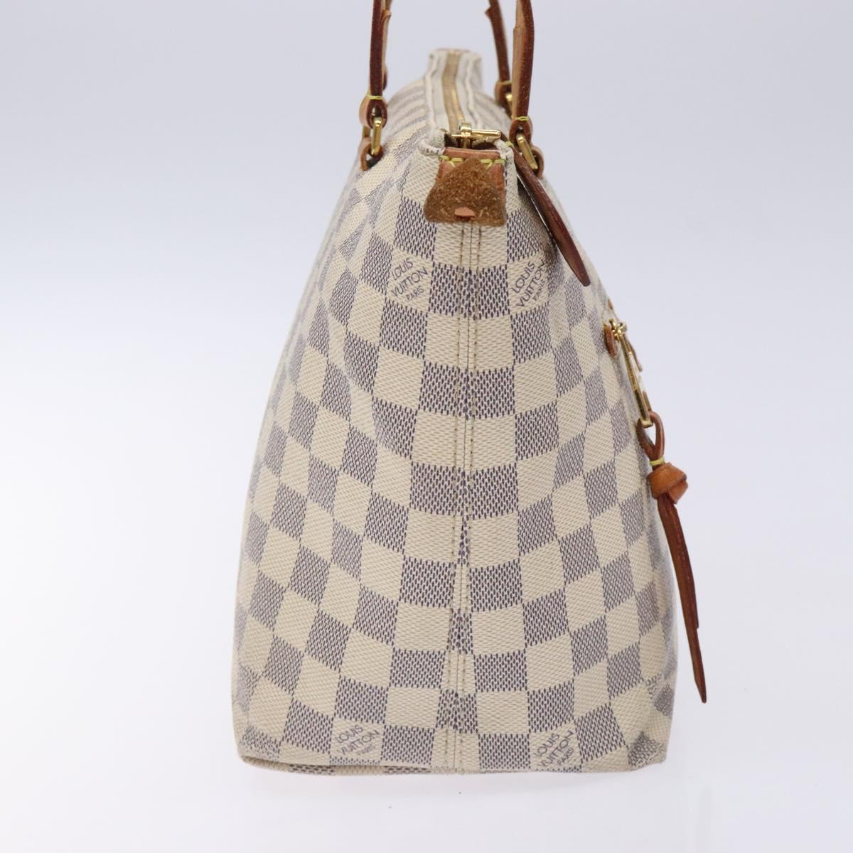 Louis Vuitton Lena PM, White, Canvas, shoulder