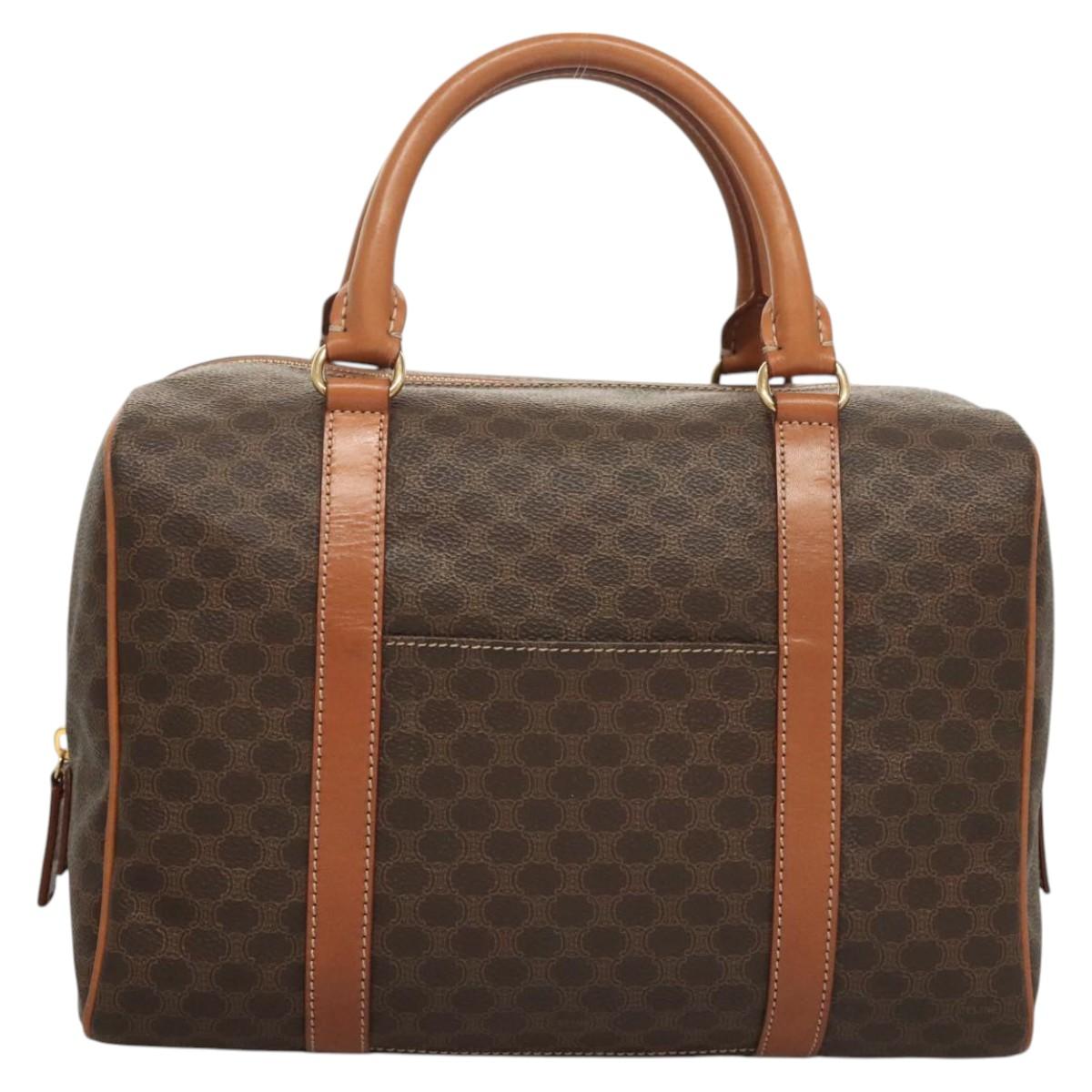 Céline Macadam, Brown, Canvas, handbag
