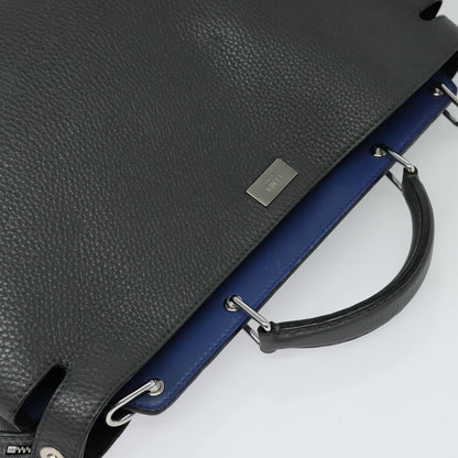 Fendi Peekaboo, Grey, Leather, handbag