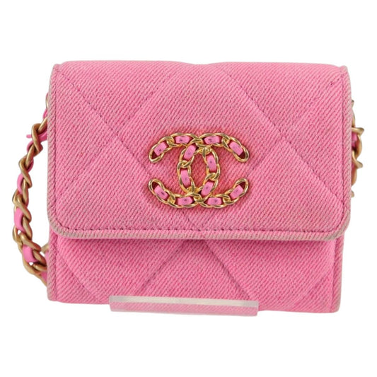 Chanel Trendy CC, Pink, Canvas, shoulder