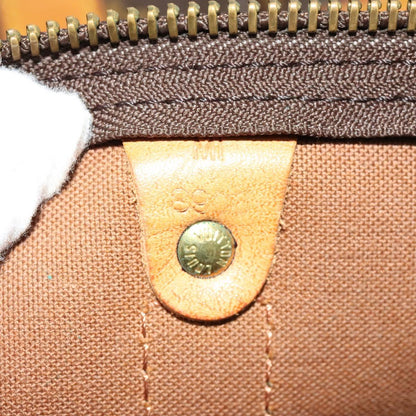 Louis Vuitton Keepall 60, Brown, Canvas, travel