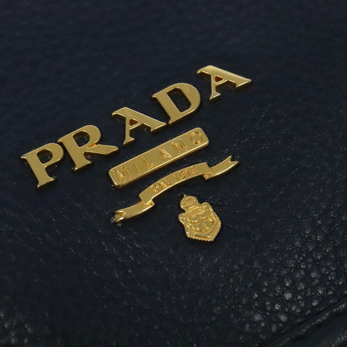 Prada Vitello, Navy, Leather, shoulder