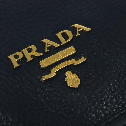 Prada Vitello, Navy, Leather, shoulder