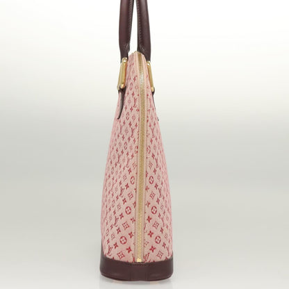 Louis Vuitton Alma Mini, Red, Canvas, handbag