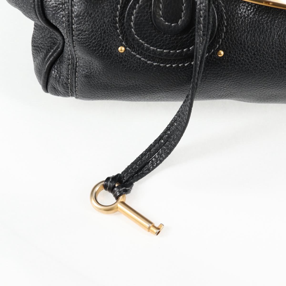 Chloé Paddington, Black, Leather, handbag