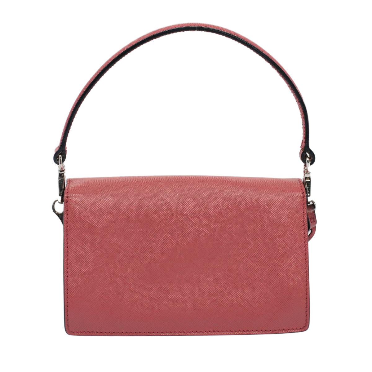 Prada Saffiano, Pink, Leather, clutch