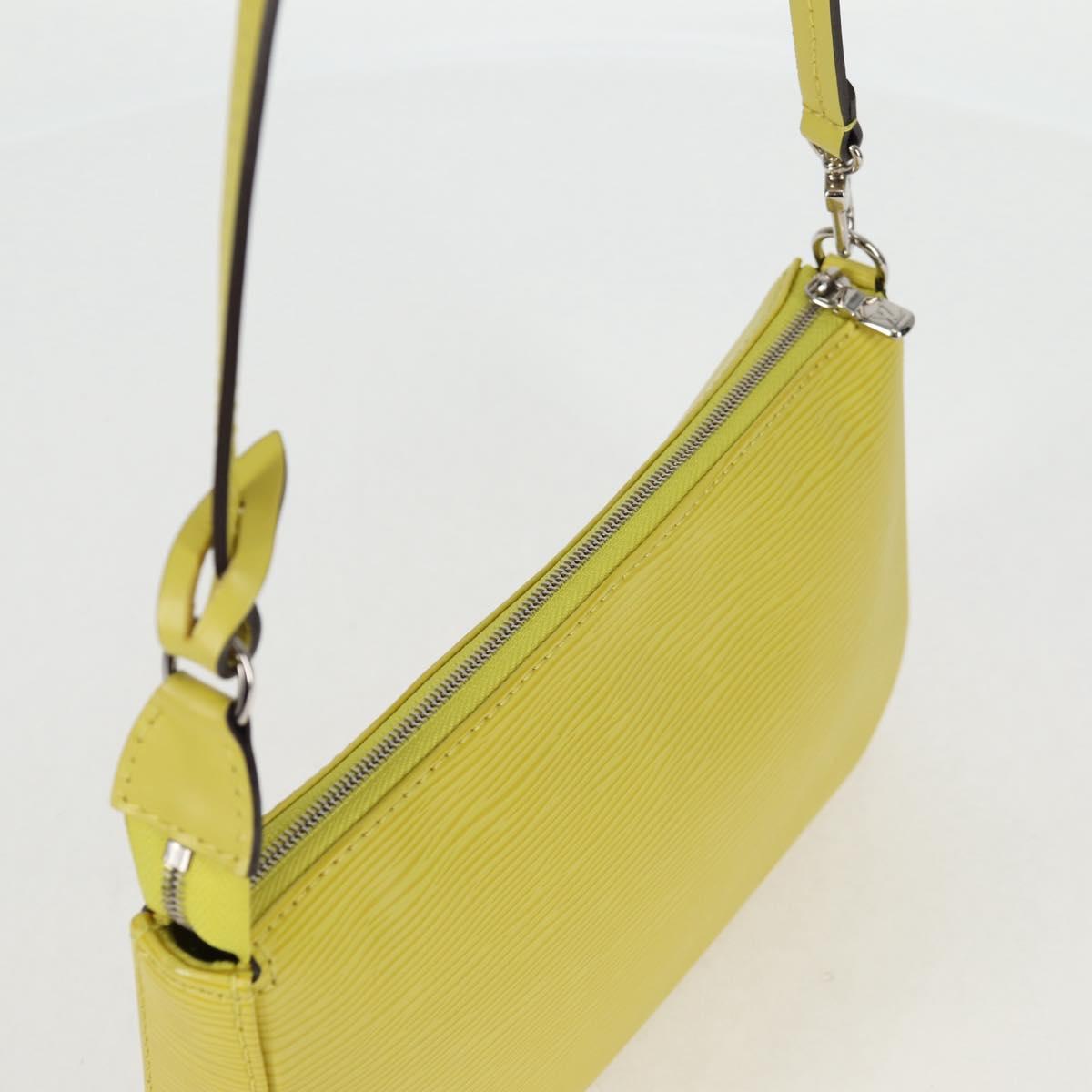 Louis Vuitton Pochette Accessoire, Yellow, Leather, clutch