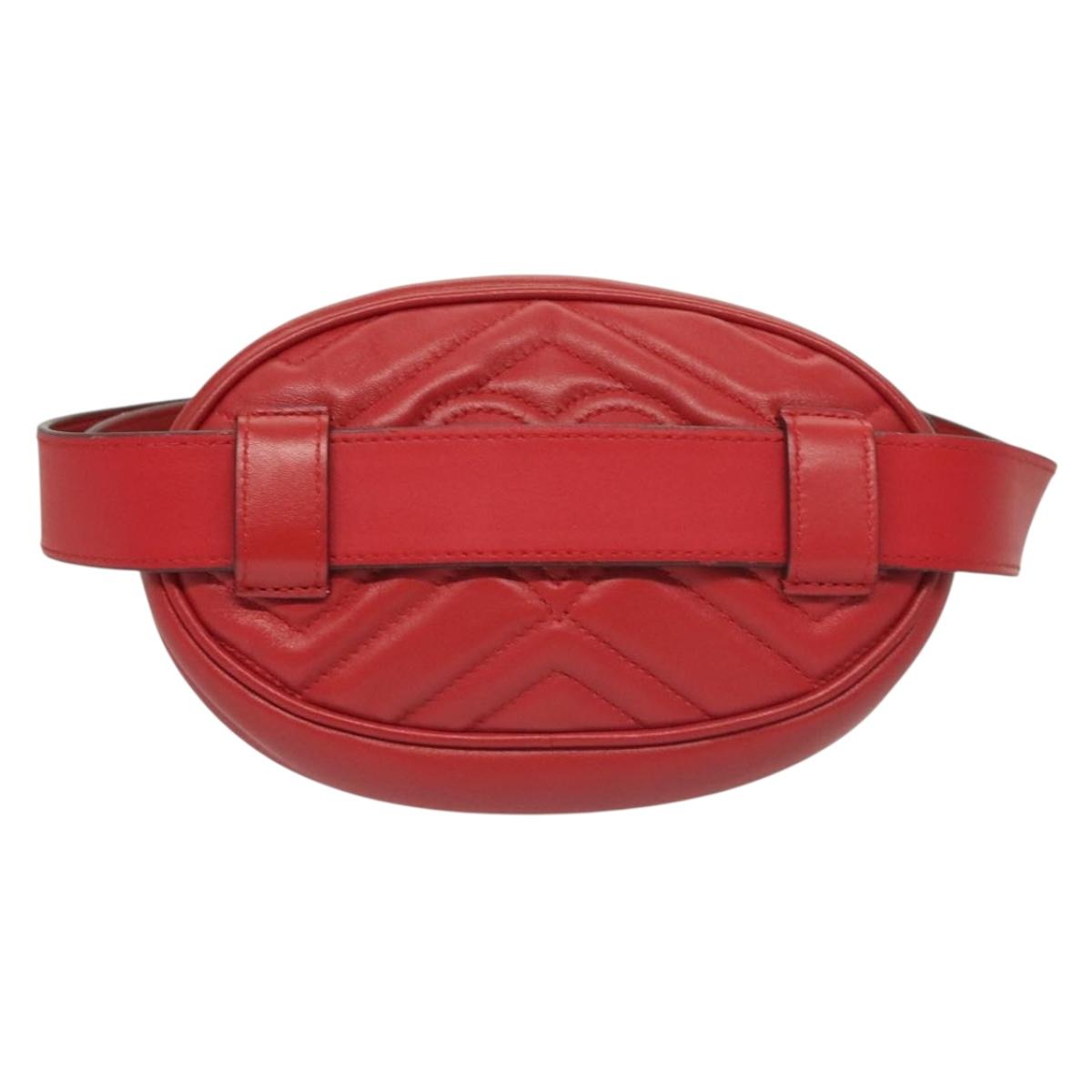 Gucci GG Marmont, Red, Leather, shoulder