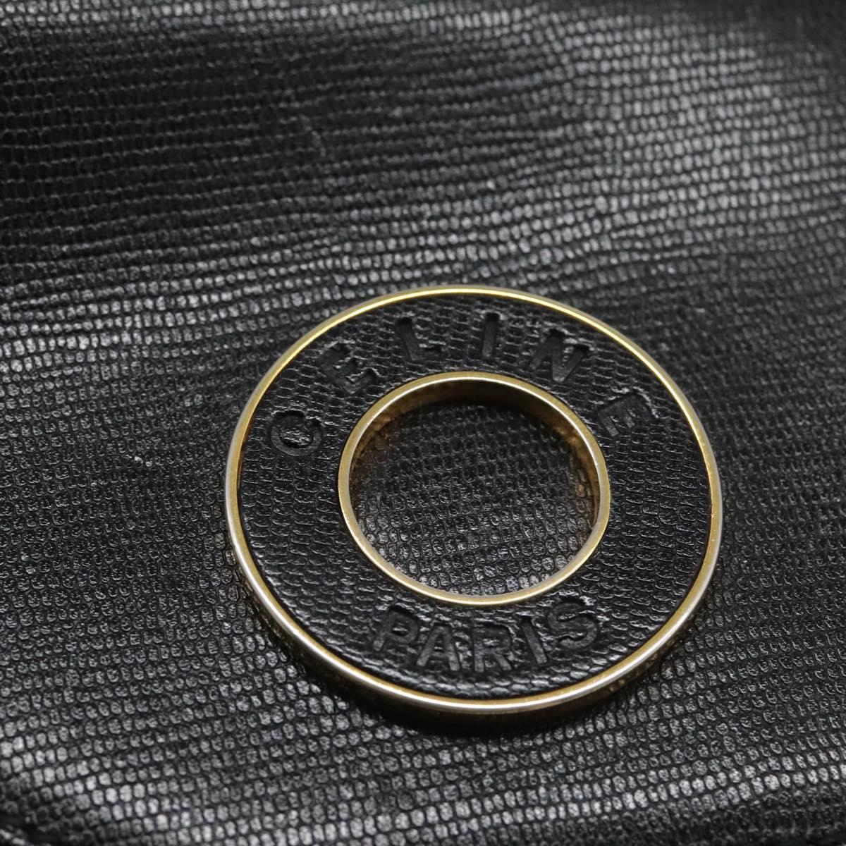 Céline Logo du cercle, Black, Leather, shoulder