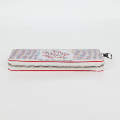 Louis Vuitton Zippy Wallet Vertical, White, Leather, wallet