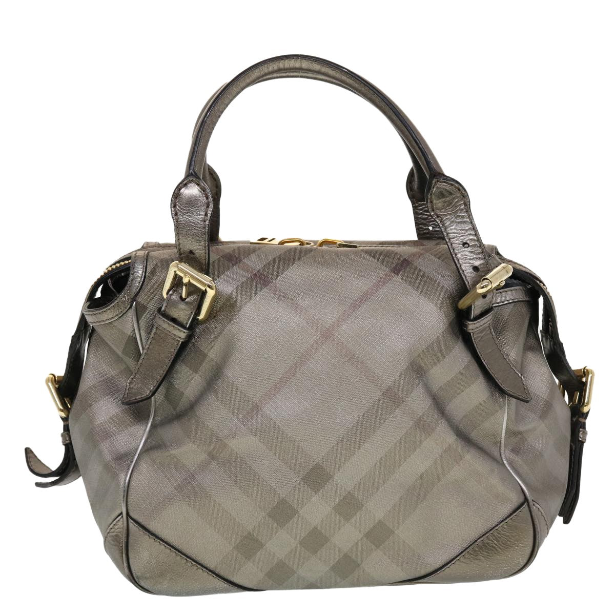 Burberry, Silver, Leather, shoulder