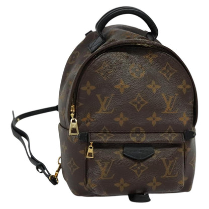 Louis Vuitton Palm Springs mini, Brown, Canvas, backpack