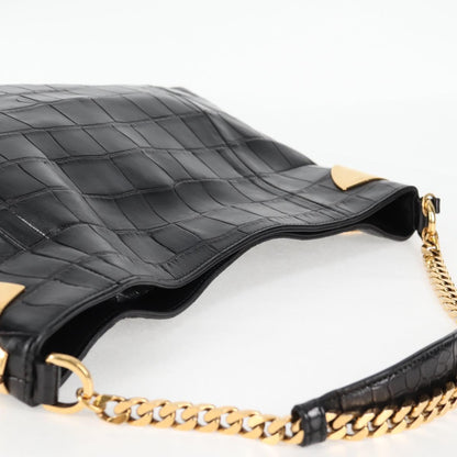 Gucci, Black, Leather, shoulder