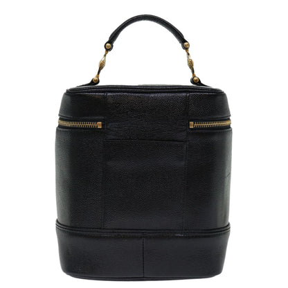 Versace Vanity, Black, Leather, handbag