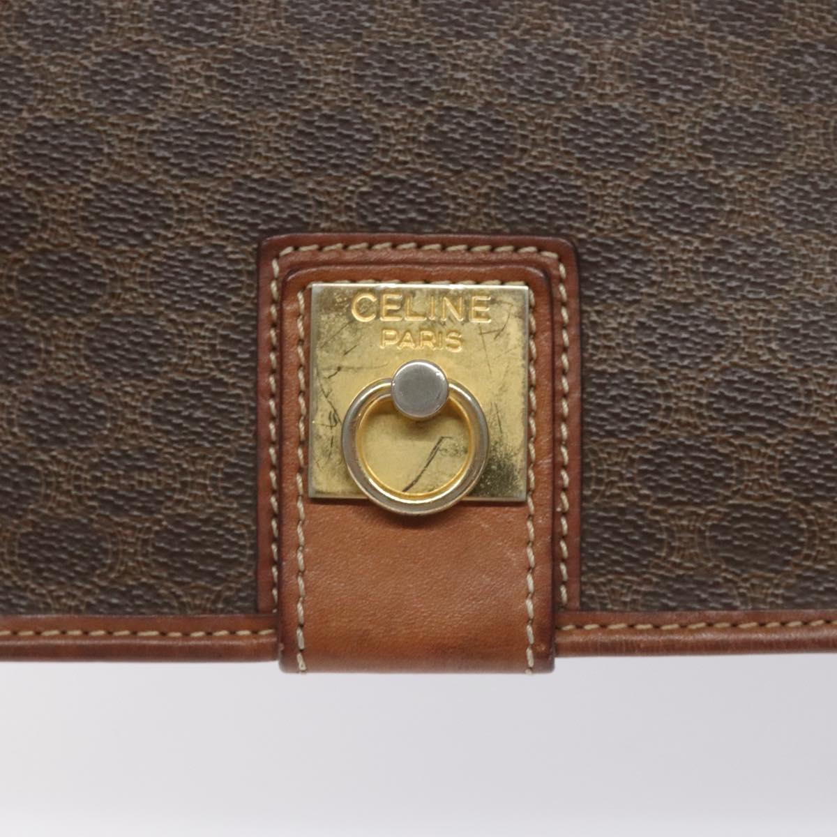Céline Macadam, Brown, Canvas, shoulder