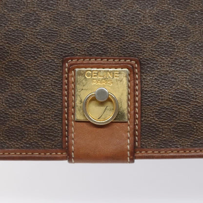 Céline Macadam, Brown, Canvas, shoulder