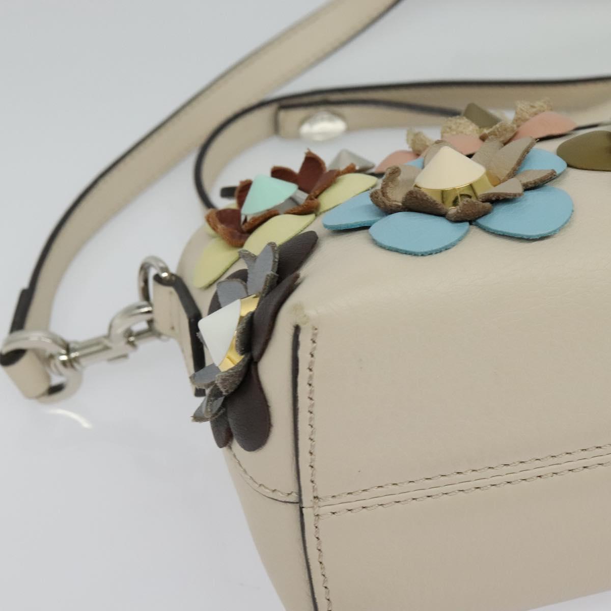 Fendi By The Way, Beige, Leather, handbag