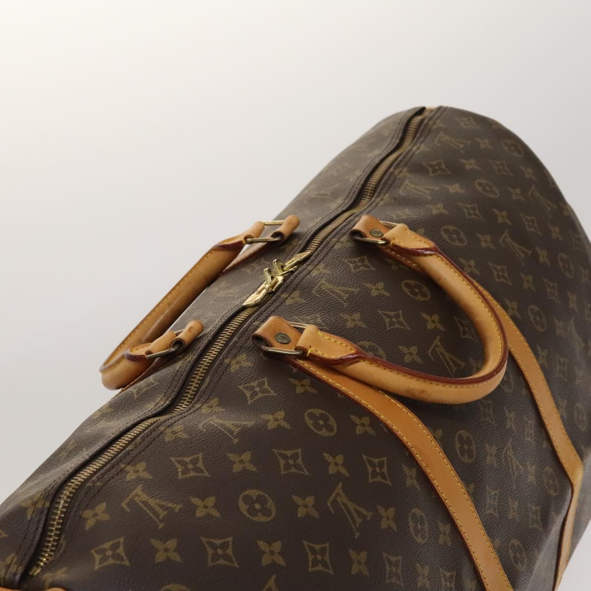 Louis Vuitton Keepall 60, Brown, Canvas, travel