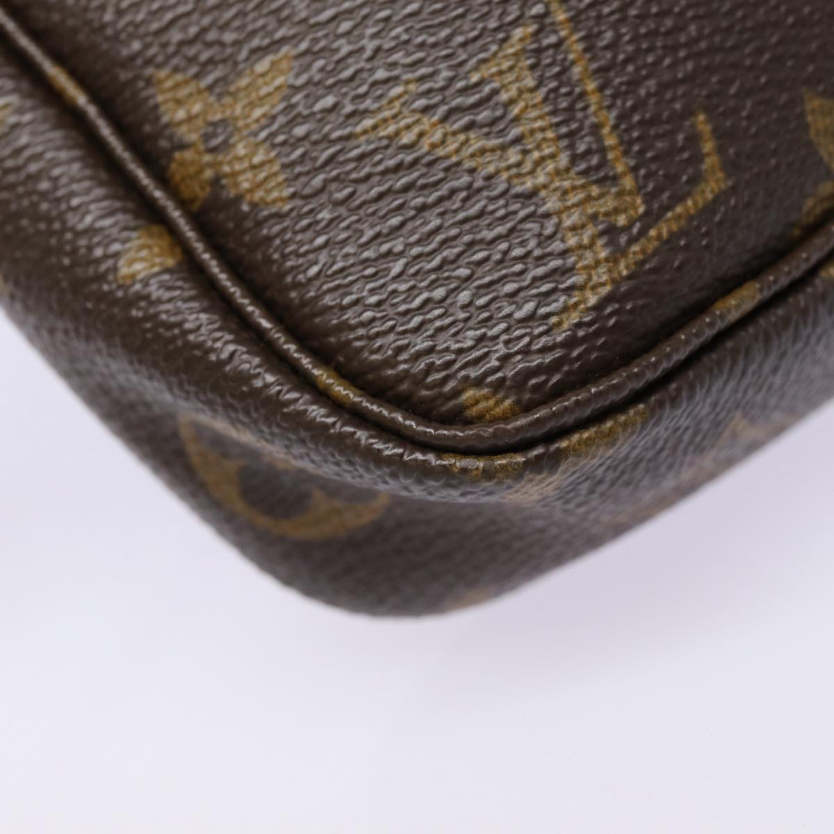 Louis Vuitton Pochette Accessoire, Brown, Canvas, clutch