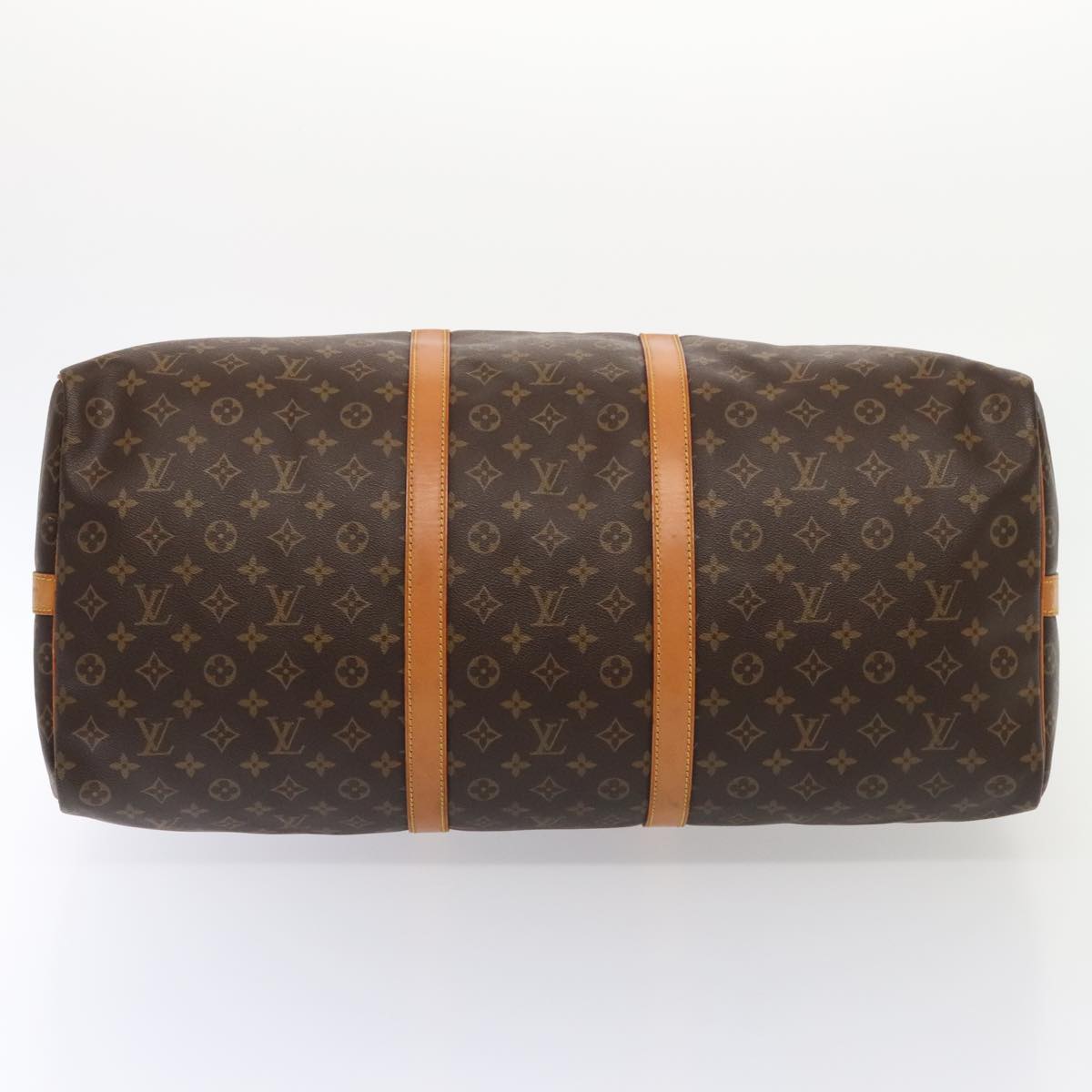 Louis Vuitton Keepall Bandoulière 60, Brown, Canvas, travel