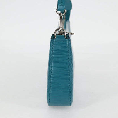 Louis Vuitton Pochette Accessoire, Blue, Leather, clutch