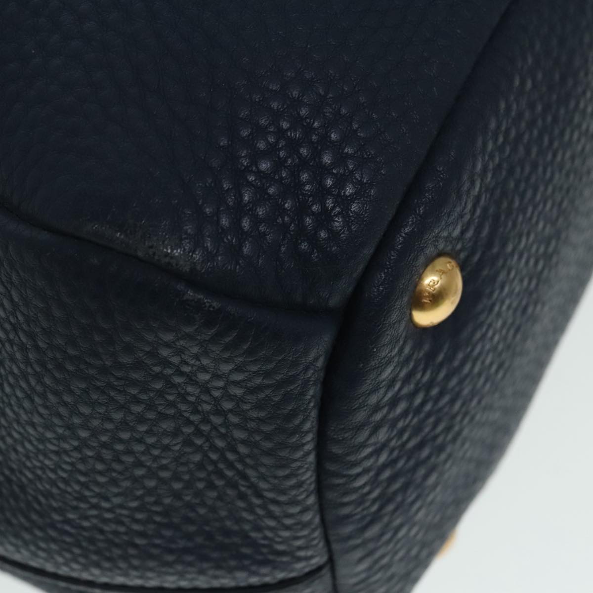 Prada, Blue, Leather, handbag