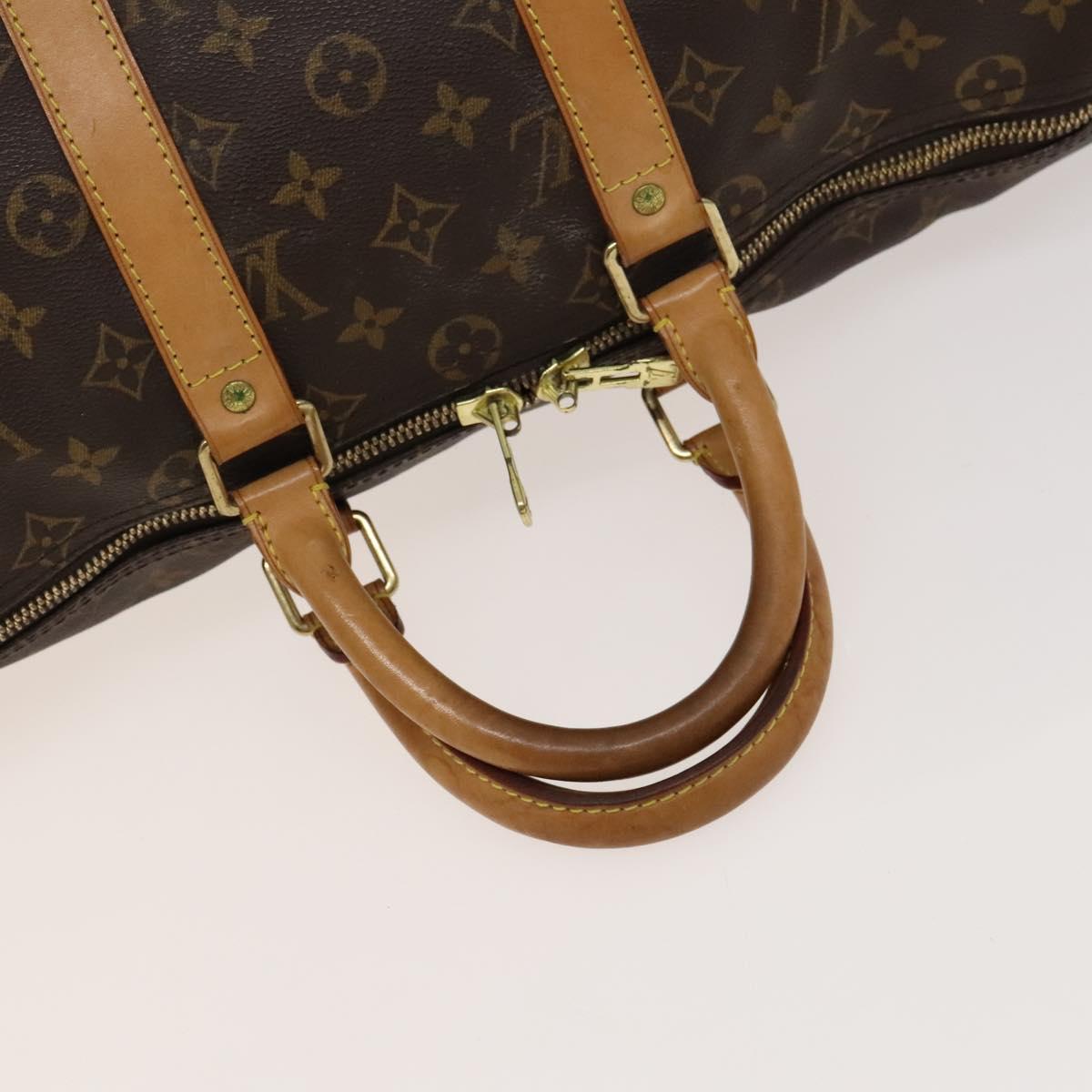 Louis Vuitton Keepall 45, Brown, Canvas, travel