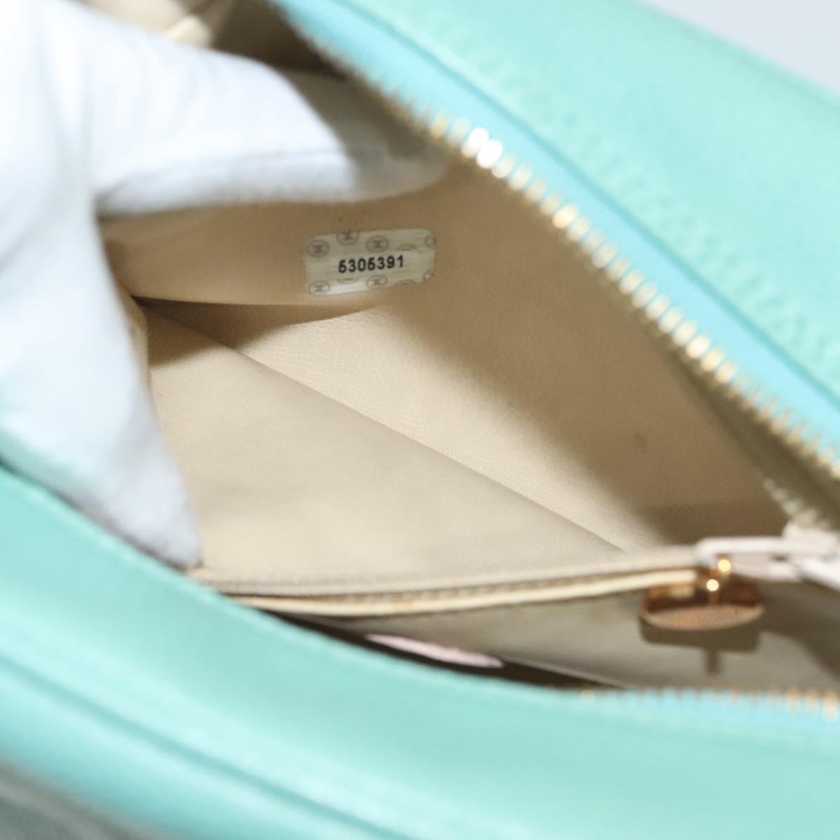 Chanel Coco Mark, Green, Leather, clutch