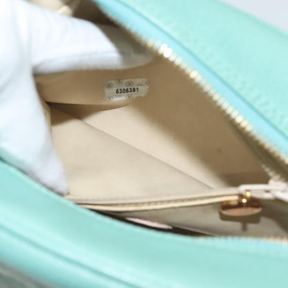 Chanel Coco Mark, Green, Leather, clutch