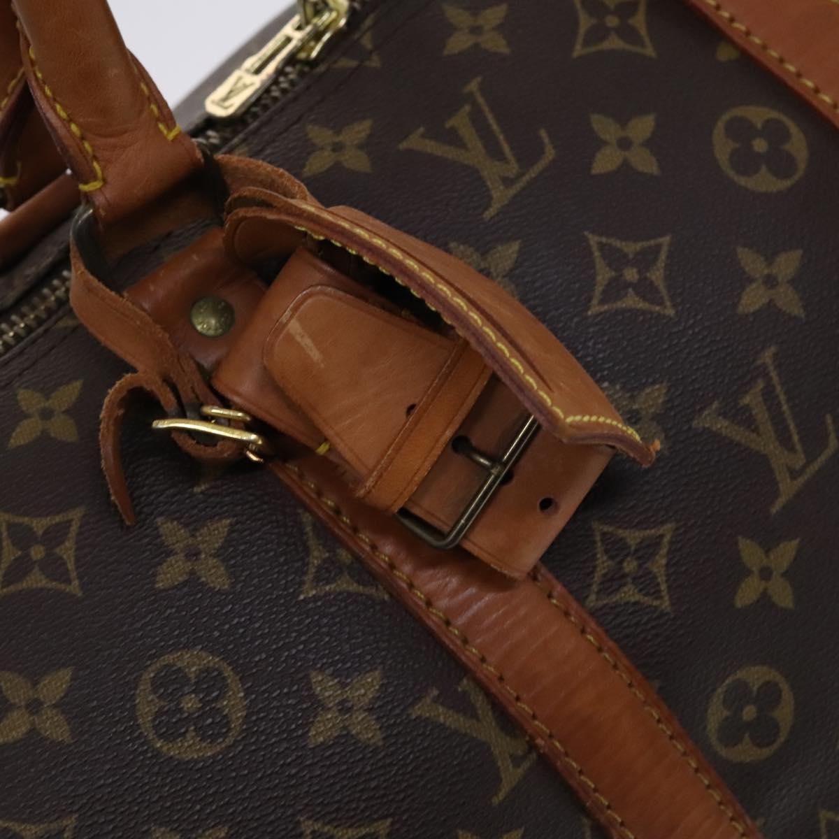 Louis Vuitton Keepall 55, Brown, Canvas, travel