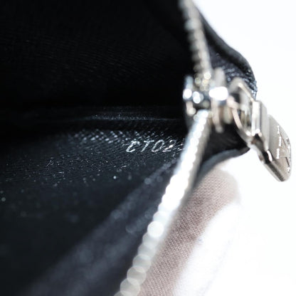 Louis Vuitton Pochette Clés, Black, Canvas, wallet
