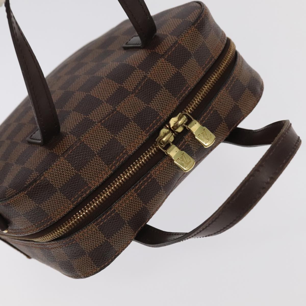 Louis Vuitton Spontini, Brown, Canvas, handbag