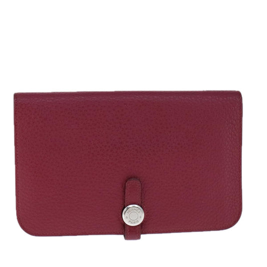 Hermès Dogon, Burgundy, Leather, wallet