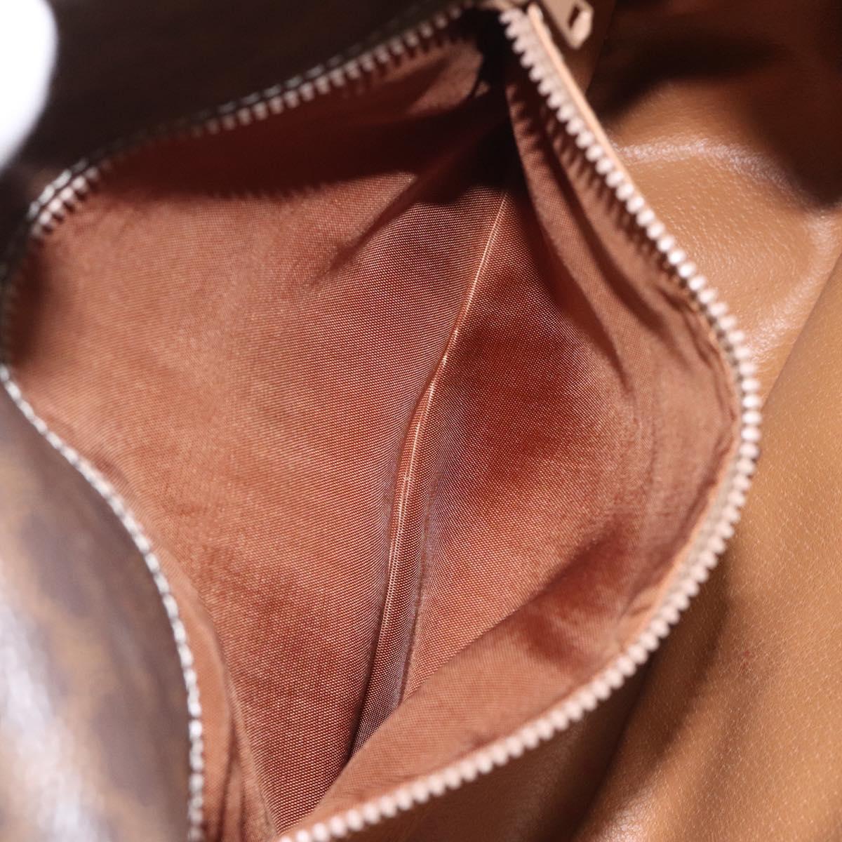 Céline Macadam, Brown, Canvas, shoulder