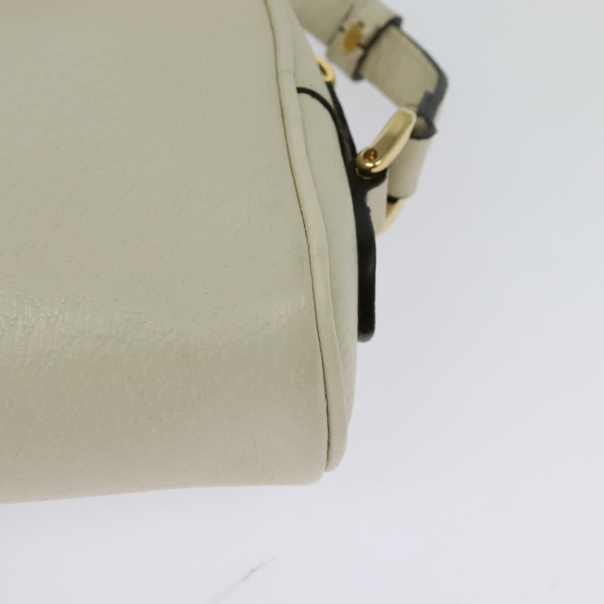 Gucci Ophidia, White, Leather, shoulder