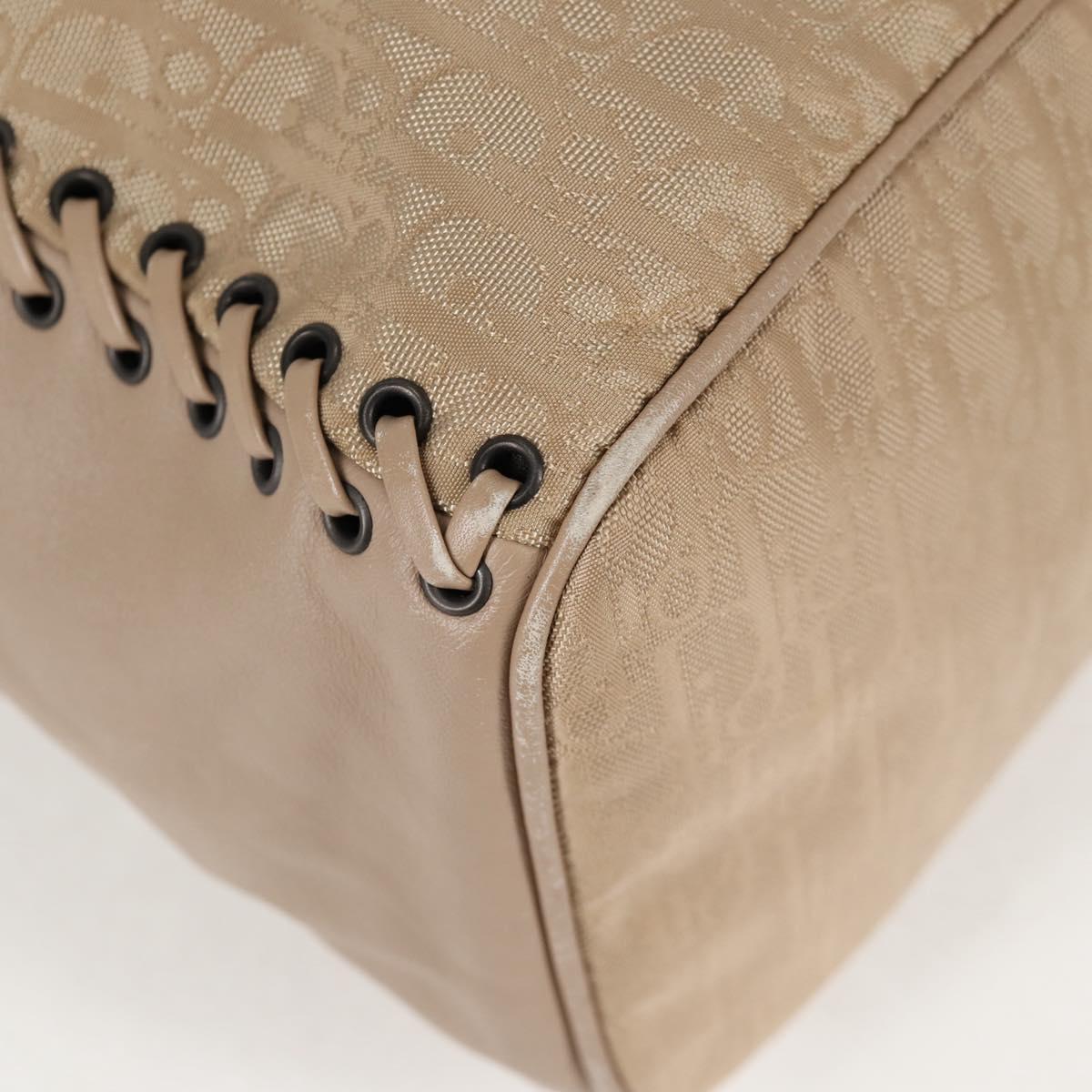 Dior Trotter, Beige, Canvas, handbag