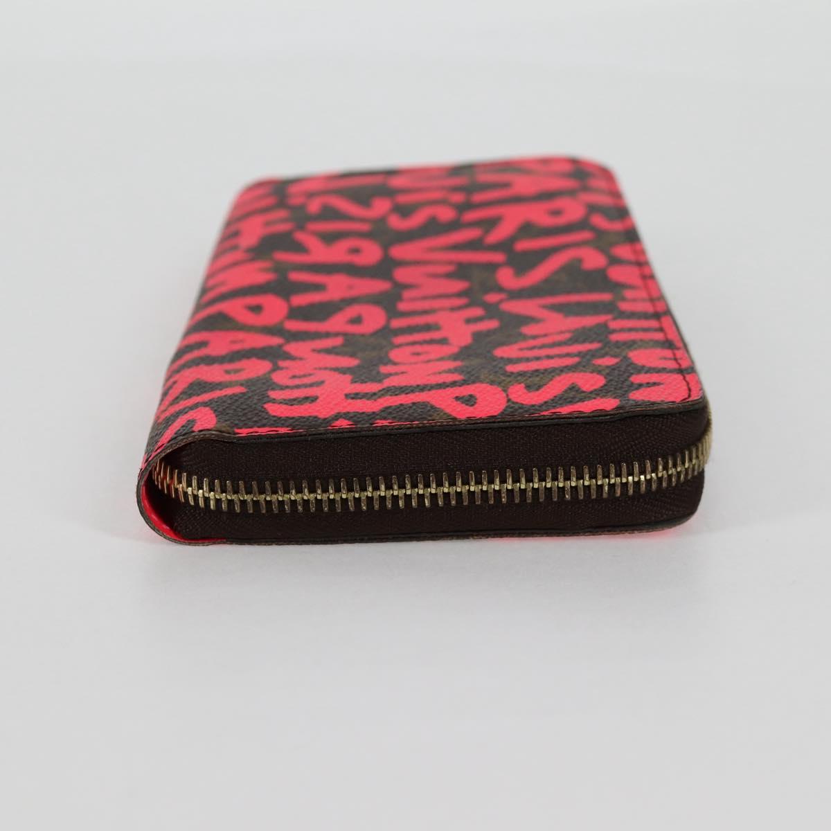 Louis Vuitton Portefeuille zippy, Pink, Canvas, wallet