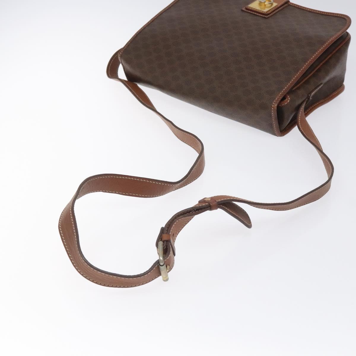 Céline Macadam, Brown, Canvas, shoulder
