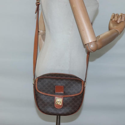 Céline Macadam, Brown, Canvas, shoulder